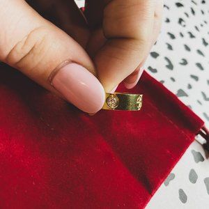 Love Ring with Stones